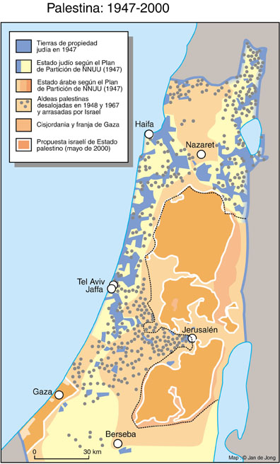 Mapa de Palestina